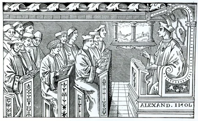 Interior of a School, illustration from 